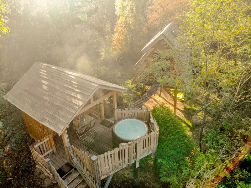 Cabane dans les arbres, domaine bois de rosoy